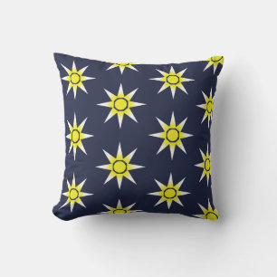 Happy Positive Magic Sun Pattern Pillow Cushion