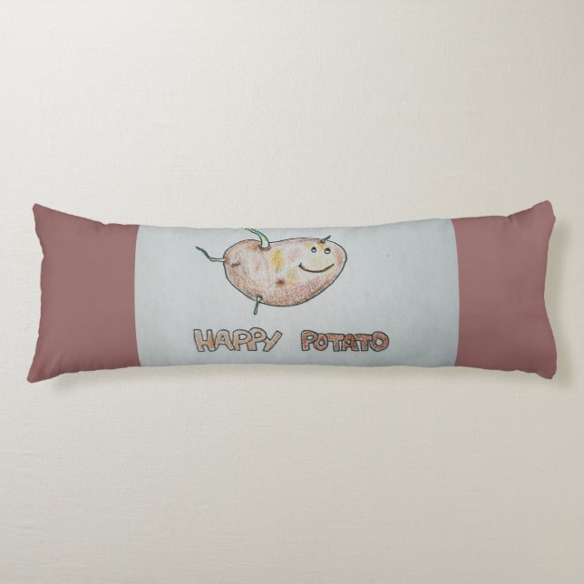 Happy Potato Body Pillow (Front)