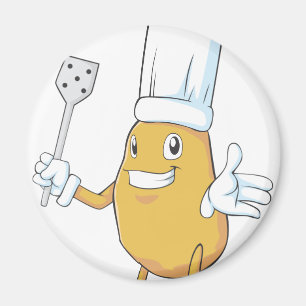 Happy Potato Chef Magnet