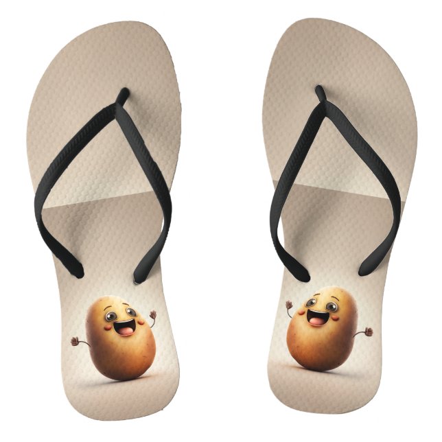 Happy potato Custom Wedding Colours Bride Gift Jandals (Footbed)