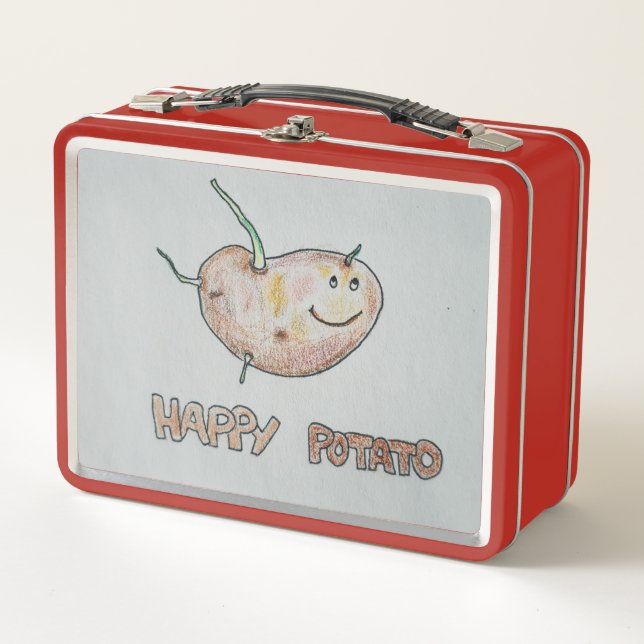 Happy Potato Metal Lunchbox (Front)