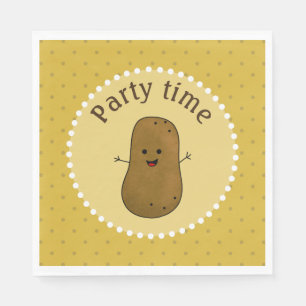 Happy Potato Party Time Napkin