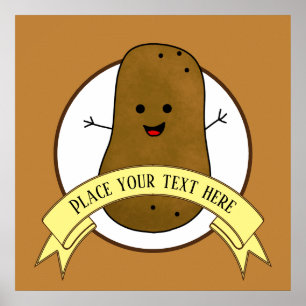 Happy Potato Personalised Poster