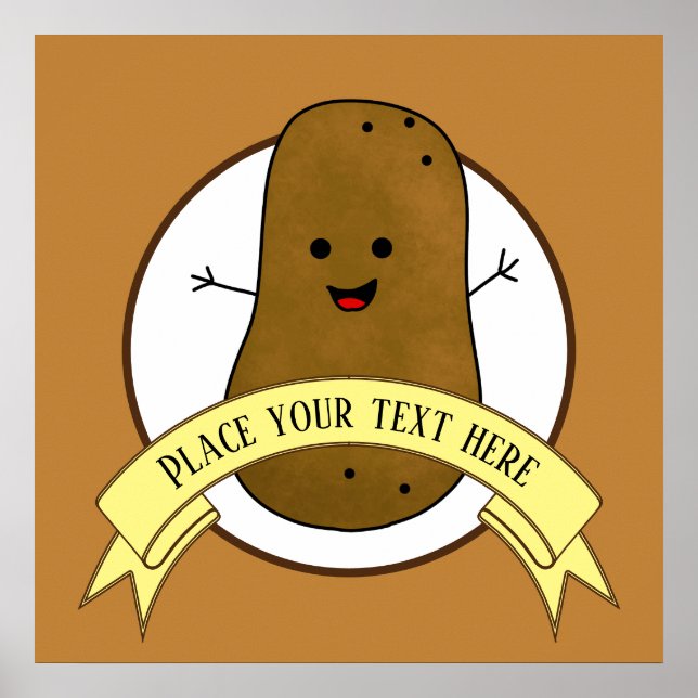 Happy Potato Personalised Poster (Front)