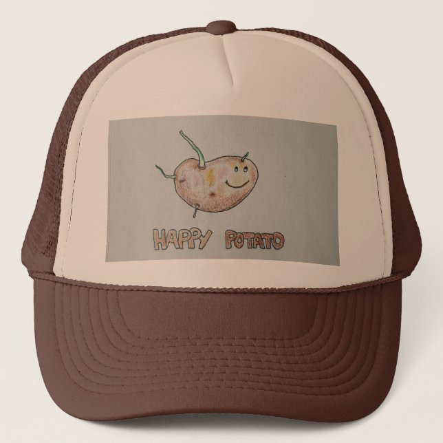 Happy Potato Trucker Hat (Front)