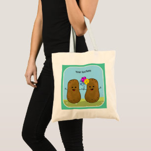Happy Potatoes, A Bunch Of Flowers, Personalised Tote Bag