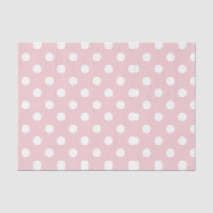 Happy ,powder pink,polka dot,white,girly,country, tissue paper