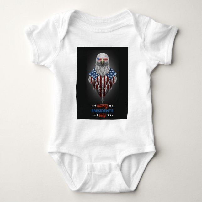 Happy President's Day Baby Bodysuit (Front)