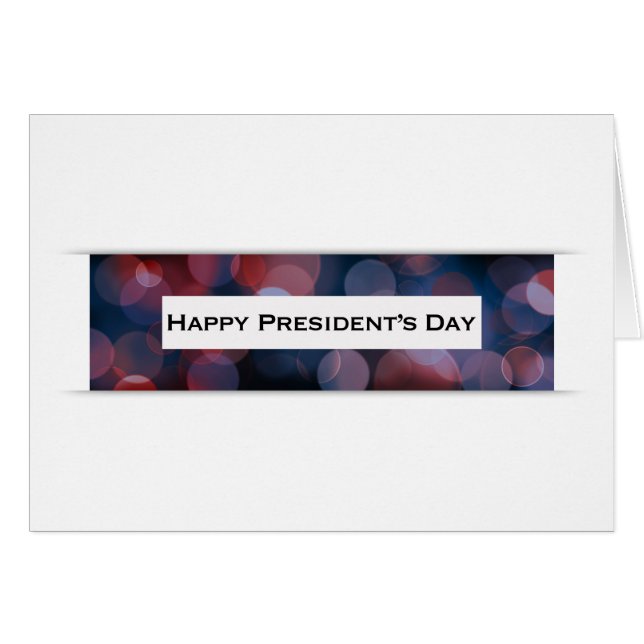 Happy President's Day bokeh (Front Horizontal)
