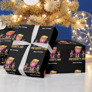 Happy President's Day Celebrate Patriotism Freedom Wrapping Paper