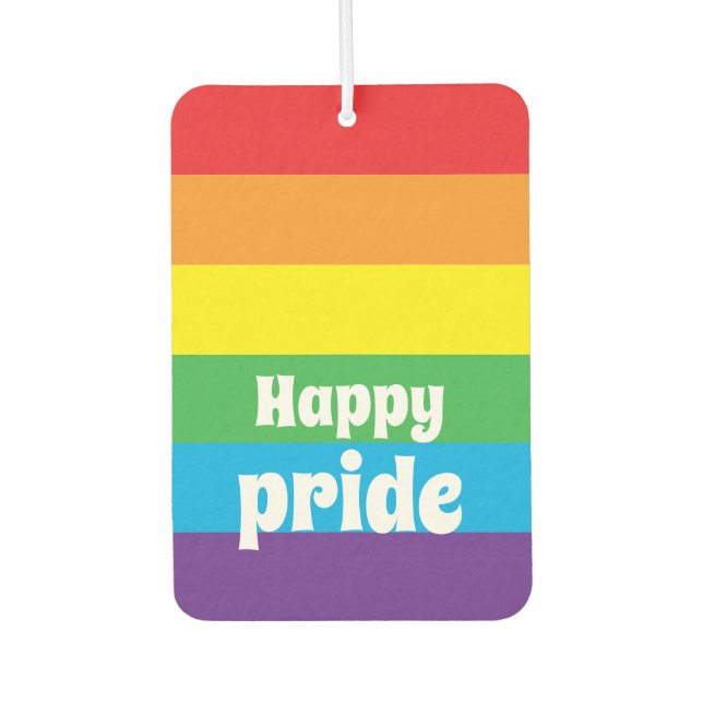 Happy pride Air Freshener (Front)