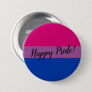 Happy Pride Bisexual Flag 7.5 Cm Round Badge