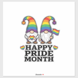 Happy Pride Month Gnome Vintage Rainbow Shirt_1