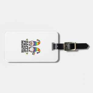 Happy Pride Month Gnome Vintage Rainbow Shirt_1 Luggage Tag