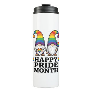Happy Pride Month Gnome Vintage Rainbow Shirt_1 Thermal Tumbler
