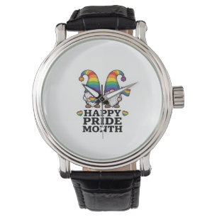 Happy Pride Month Gnome Vintage Rainbow Shirt_1 Watch