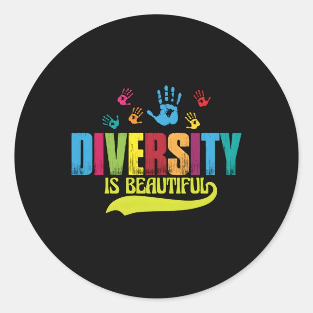 Happy Pride Month Rainbow Flag For Proud Ally Classic Round Sticker (Front)