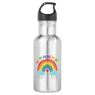 Happy Pride Month Rainbow Vintage Engraving Design 532 Ml Water Bottle