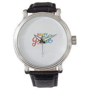 Happy Pride Vintage Rainbow Typography Shirt_1 Watch