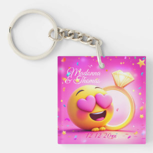 Happy Proposal Key Ring