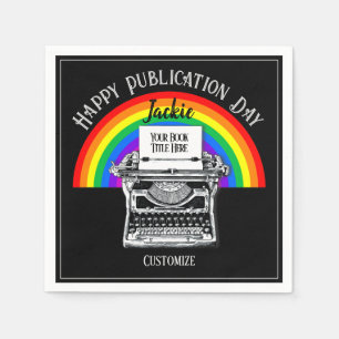 Happy Publication Day Personalised LBGTQ Napkin