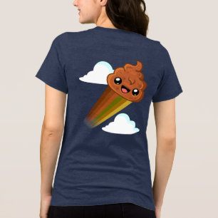 Happy "Pudding" with Boost Back Print - Happy Jump Tri-Blend Shirt