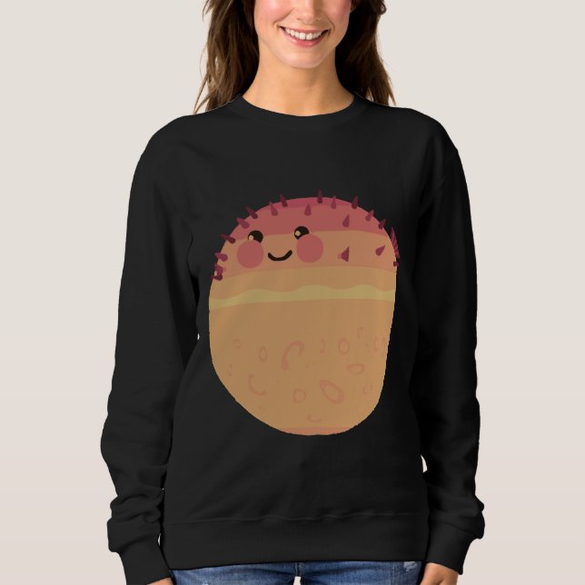 Happy Puffer Fish Sweatshirt (Front)