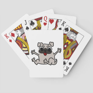 Happy Pug Playing Cards