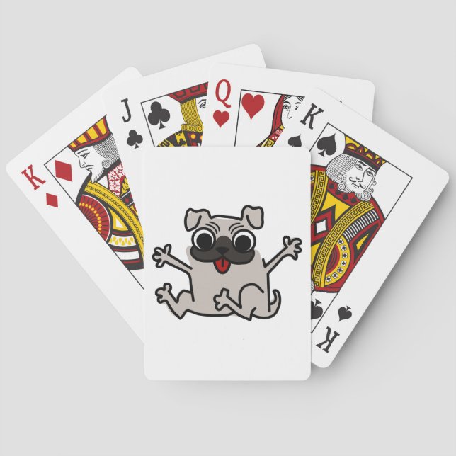Happy Pug Playing Cards (Back)