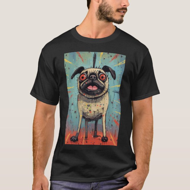 Happy pug T-Shirt (Front)