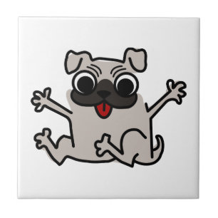 Happy Pug Tile