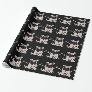 Happy Pug Wrapping Paper
