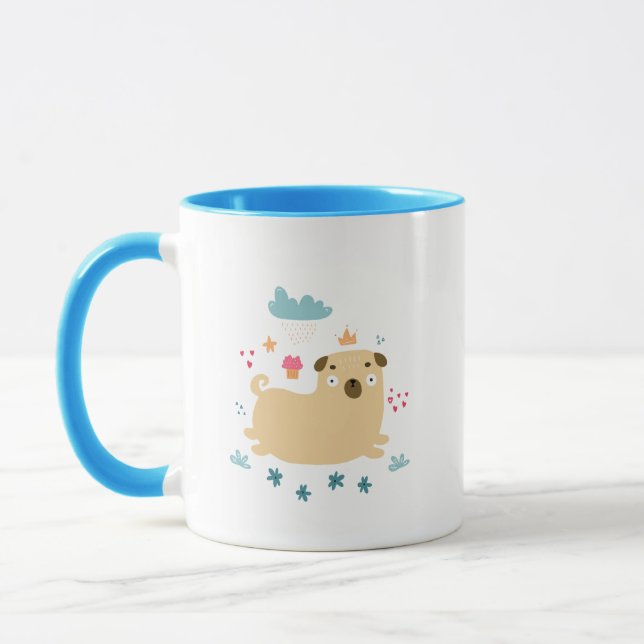 Happy Puggy Mug (Left)