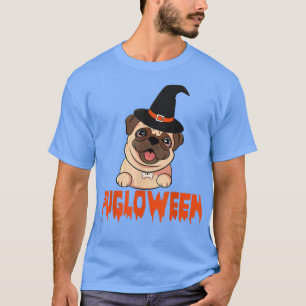 Happy Pugloween Halloween Day Scary Pumpkin Women T-Shirt