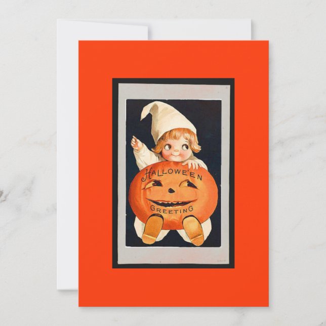 Happy Pumpkin Halloween Invitation (Front)