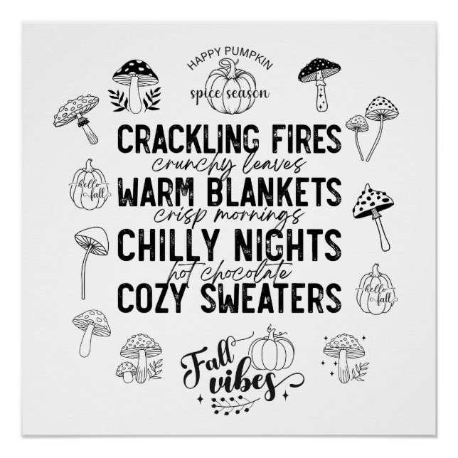 Happy Pumpkin Spice Season-Digital Download Poster (Front)