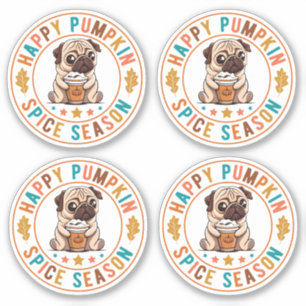 Happy Pumpkin Spice Season Pug