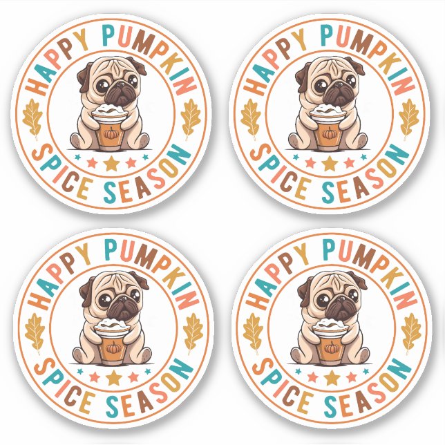 Happy Pumpkin Spice Season Pug (Front)