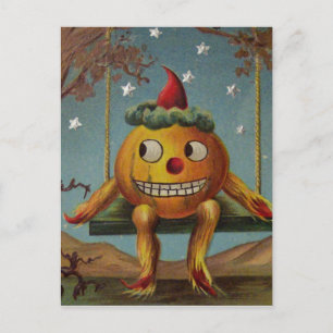 Happy Pumpkin (Vintage Halloween Card) Postcard
