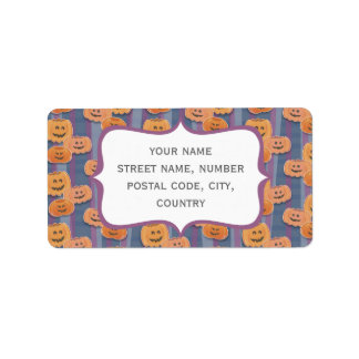 happy pumpkins label