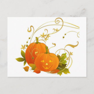 Happy Pumpkins Postcard