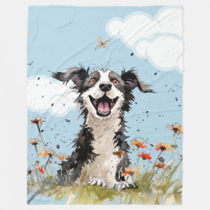 Happy Pup Fleece Blanket