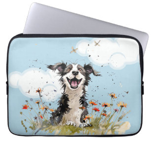 Happy Pup Laptop Sleeve