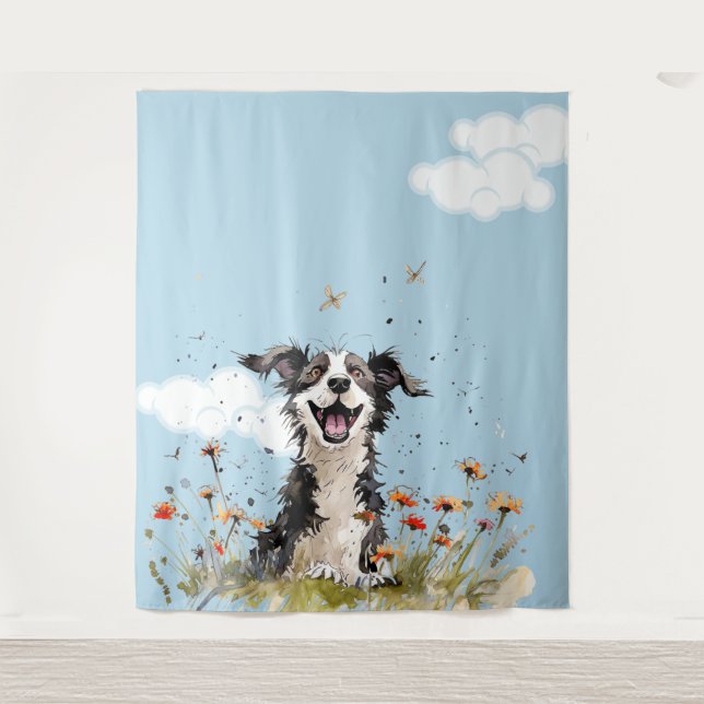 Happy Pup Tapestry (Front)