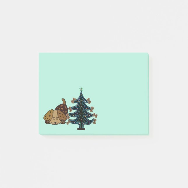 Happy Puppy Christmas Post-it® Notes (Front)