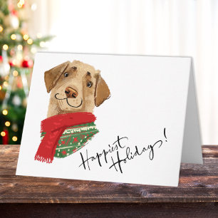 Happy Puppy Happiest Holidays Card