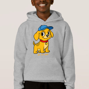 Happy Puppy in Blue Cap