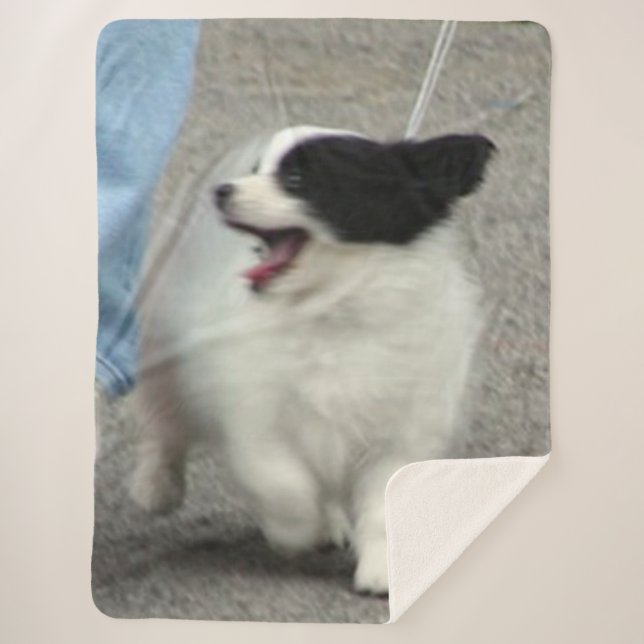HAPPY PUPPY SHERPA BLANKET (Front)