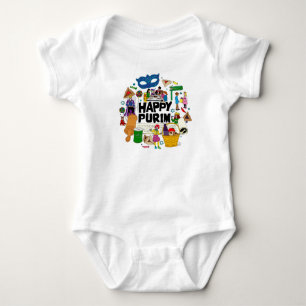 Happy Purim  - Baby  Bodysuit