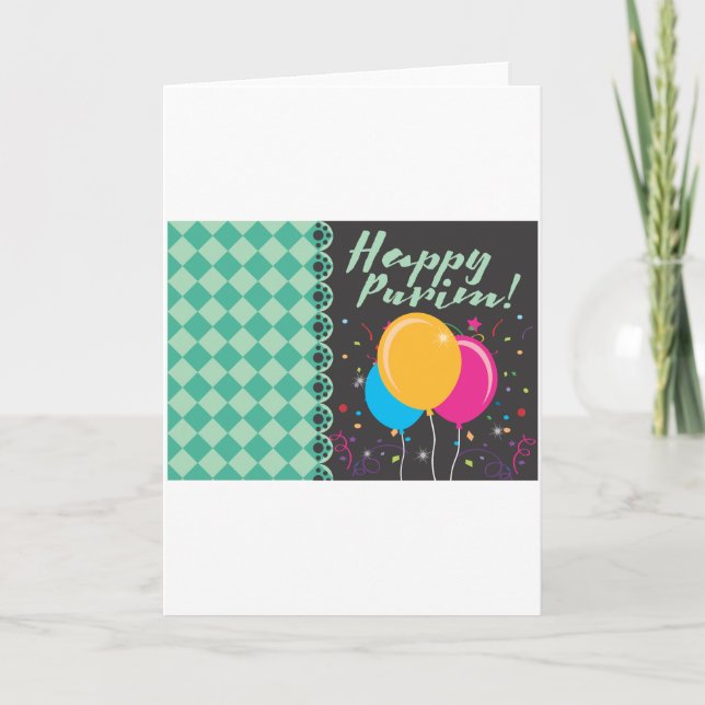 happy purim card (Front)